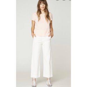 LACAUSA crisp white uniform trouser (NWT)